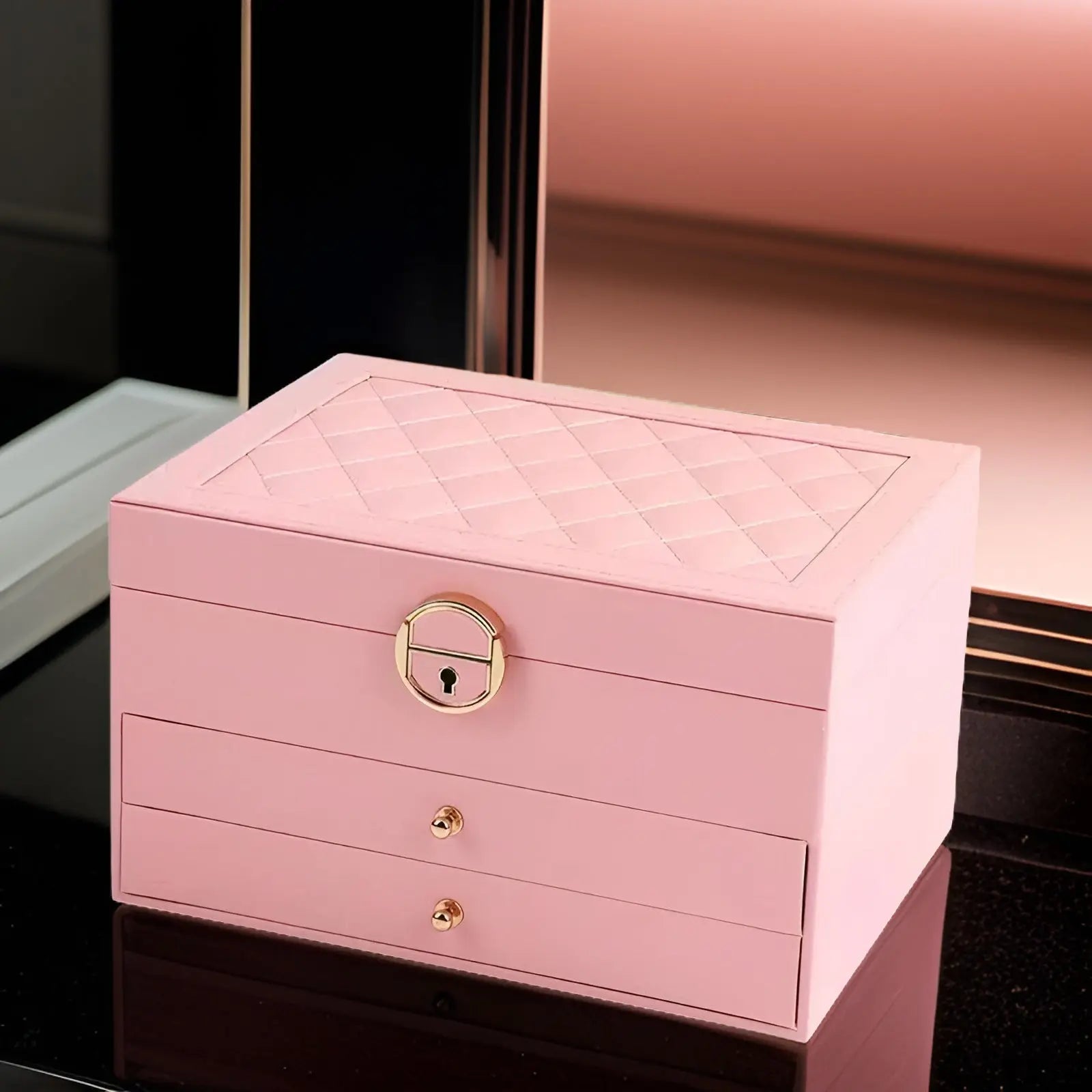 EleganceBox Luxus Mehrschicht Schmuckkästchen von EleganceBox Schmuckaufbewahrungslösungen | Lersk