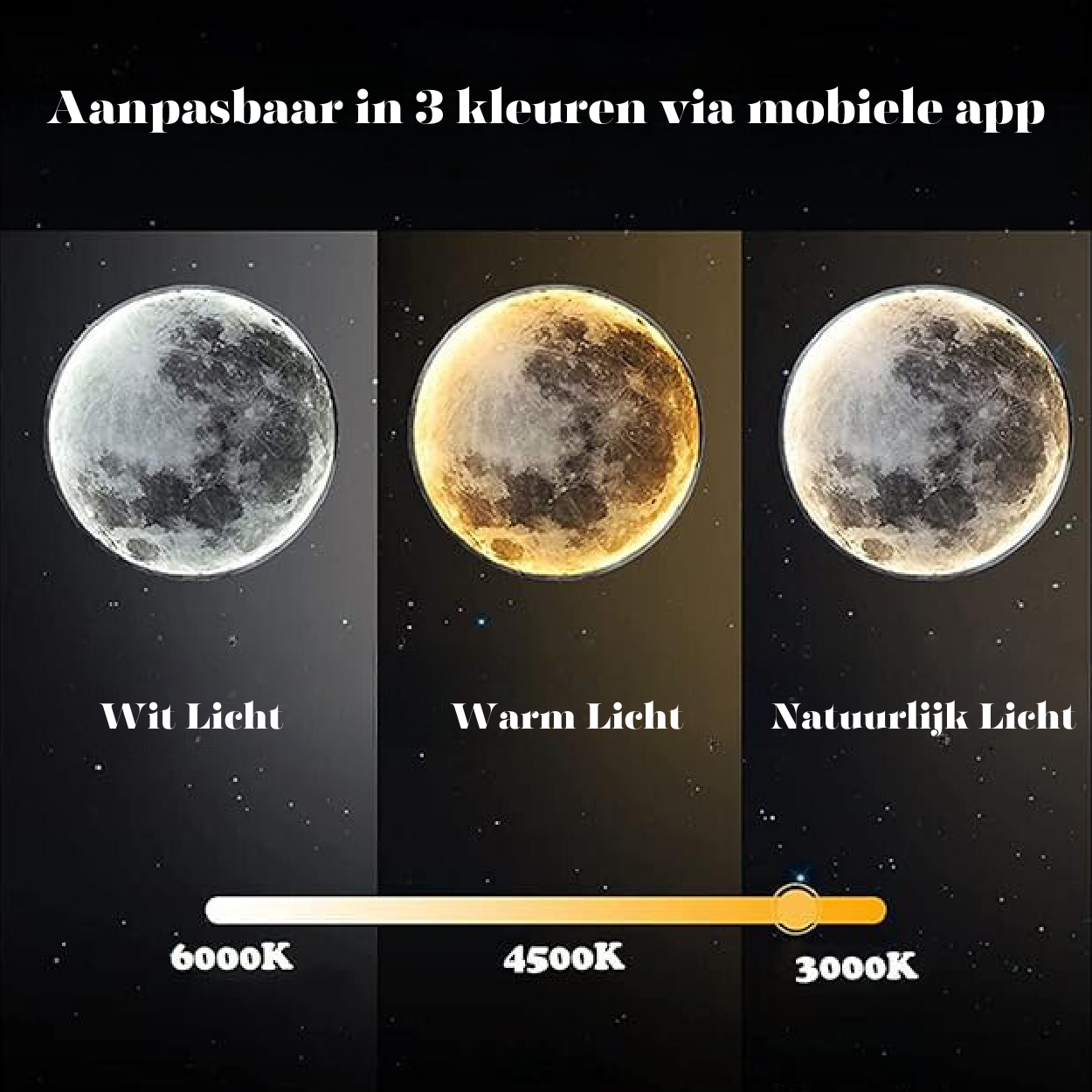 LunaGlow Kouzelná atmosférická lampička Měsíc pro útulnou domácí atmosféru a jemné měsíční světlo | Lersk