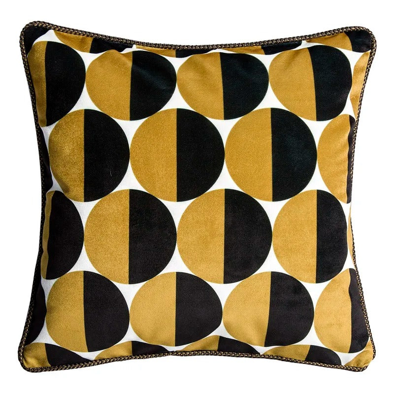 Elara Velvet Bee Print Cushion Cover In European Art | Lersk