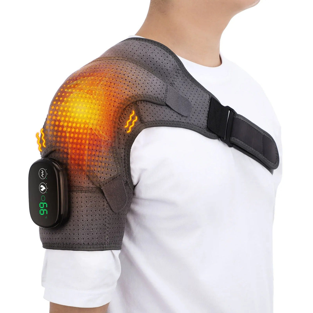 Adjustable Heated Massager for Shoulder Tension and Posture