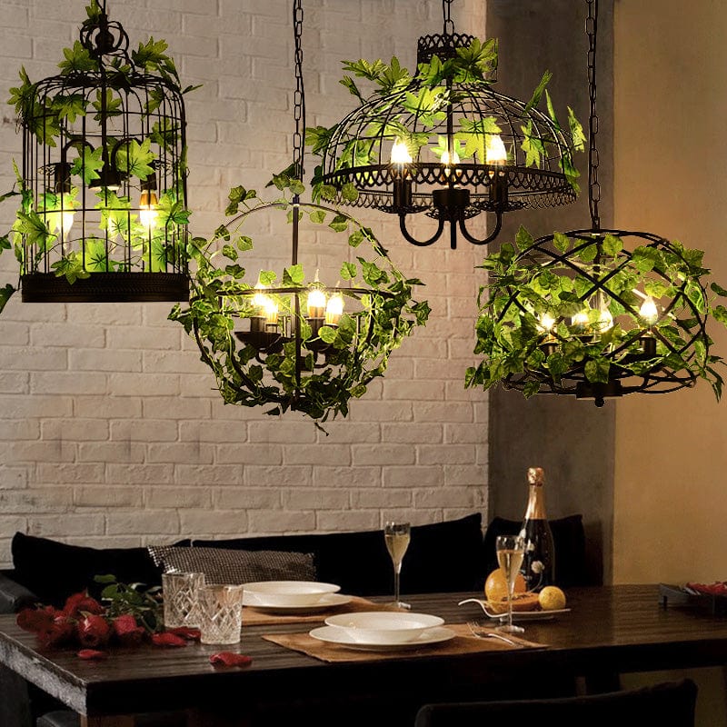 Thornwell Vintage Iron Cage Chandelier | Lersk