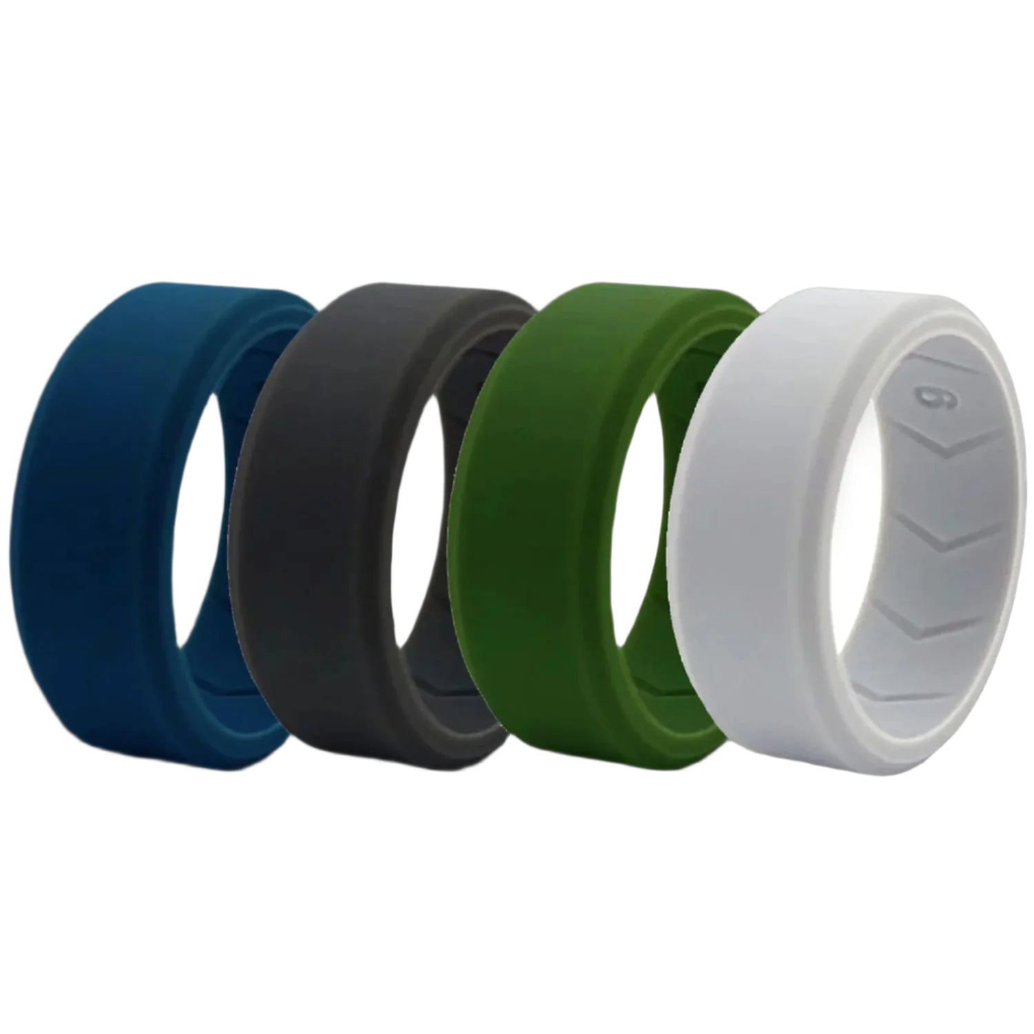 OnyxLoop Silicone Ring Set Of 4 - Durable Wedding Bands | Lersk