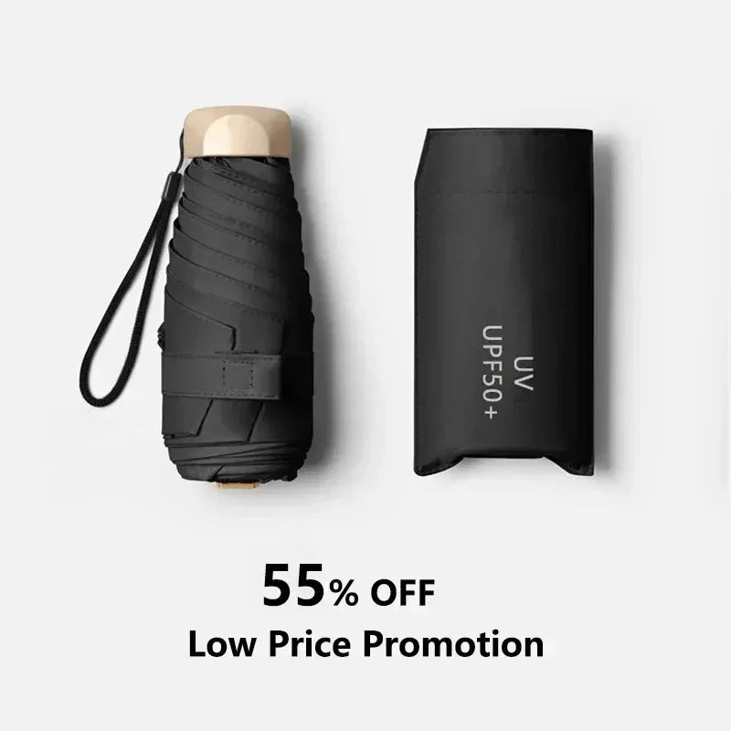 Paraguas Mini Plegable Solara, Compacto, Protección UV y Diseño Resistente al Viento para Uso Diario | Lersk