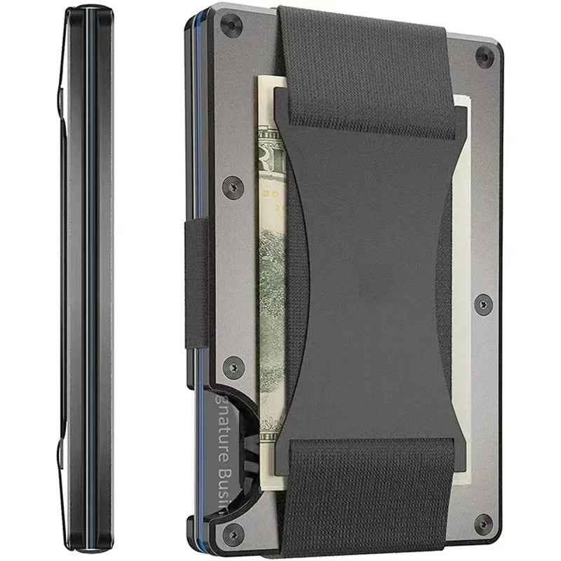 Kirrea Titanium Mat Kobolt Unisex Slank RFID Kortholder | Lersk