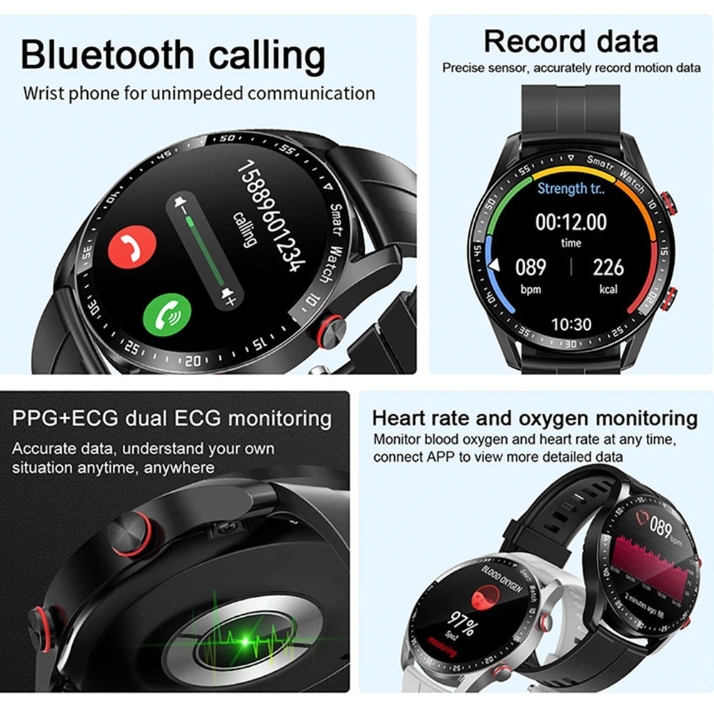Alera | Men's Smartwatch With Elegant Design And Bluetooth Fitness Tracking | Lersk