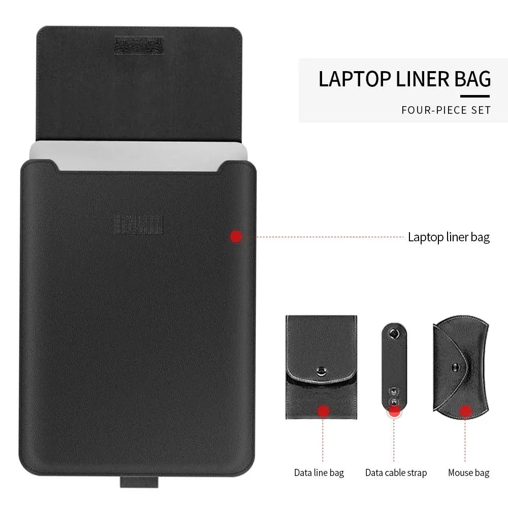 Kirev 4v1 obal na notebook s tenkým ochranným stojánkem | Lersk