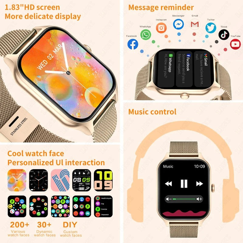 NovaVel Luma Women's Smartwatch With Sleek Design And Essential Features | Lersk