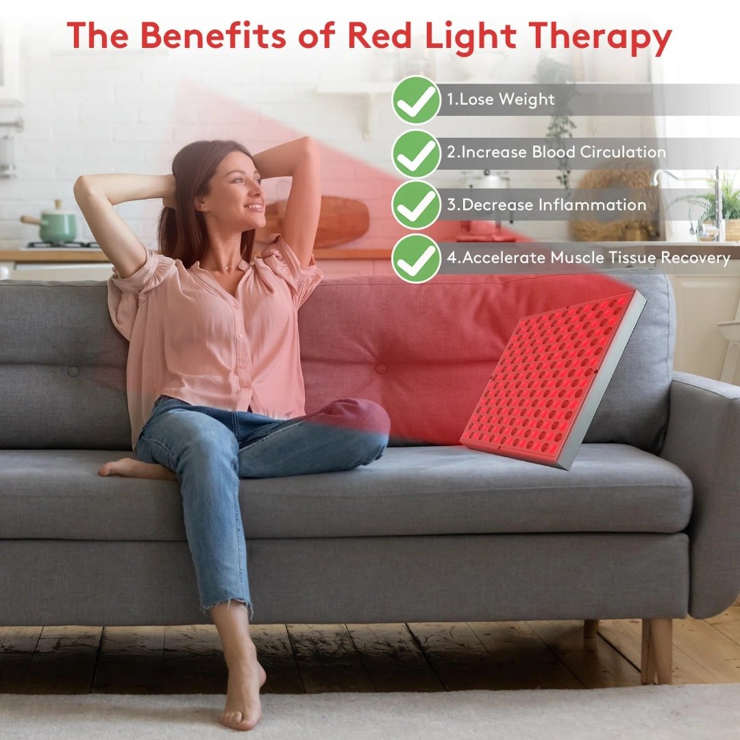 Lampada per terapia a luce rossa SolaraLift per recupero del sonno, sollievo dal dolore e salute della pelle | Lersk