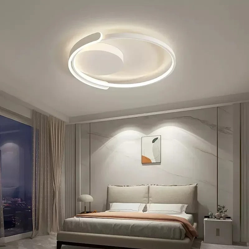 LumaNova Moderne LED-Deckenleuchte mit dimmbarem Lichtschein | Lersk