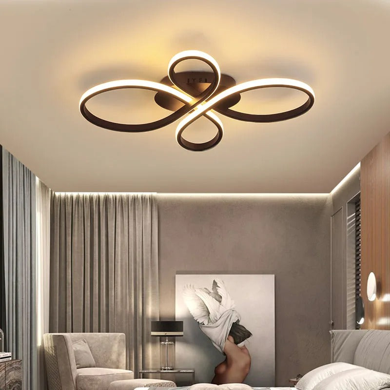 LumaNova Multi-Ring LED Ceiling Light With Dimmer For Living Rooms | Lersk