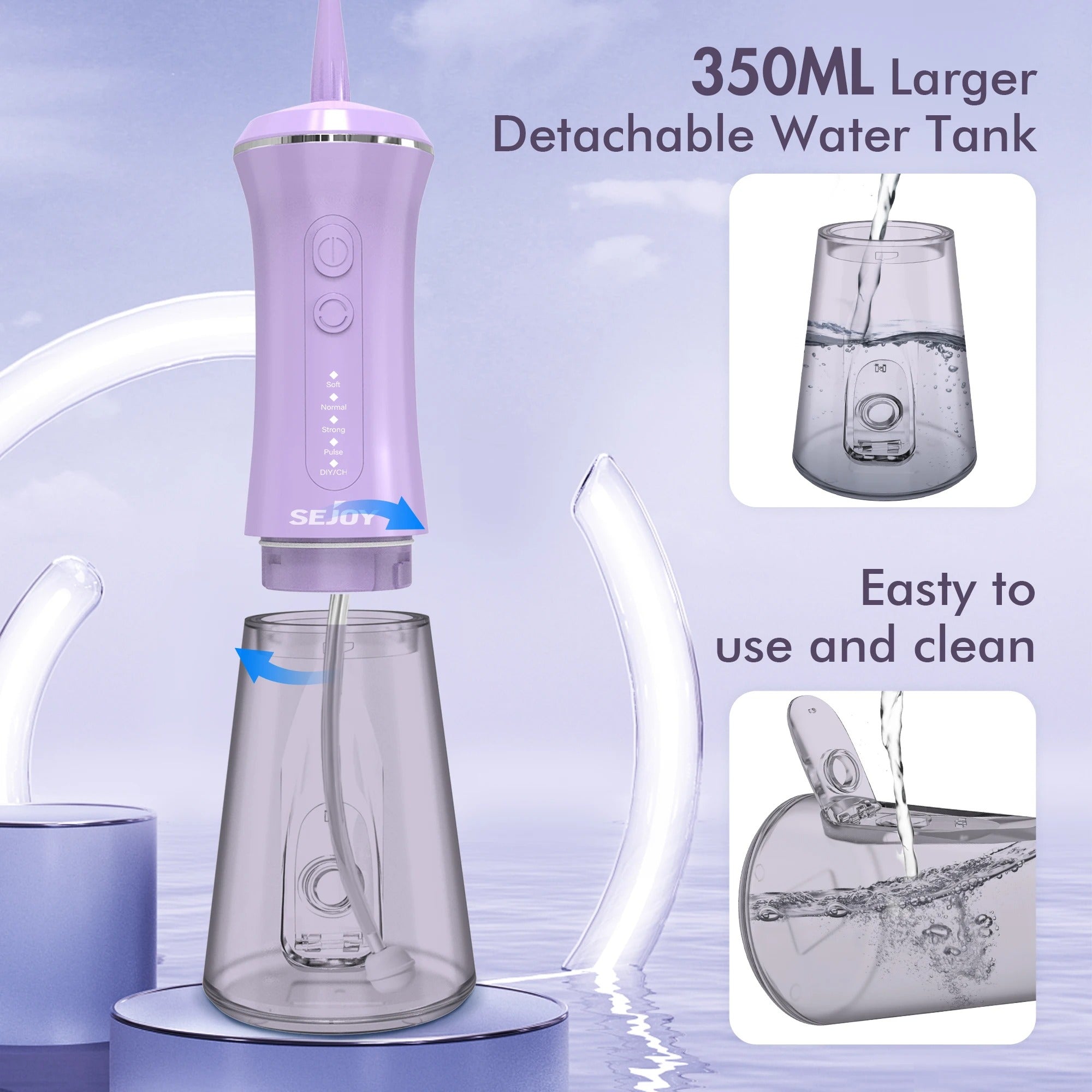 HydraPulse Wireless 5-In-1 Water Flosser Pro For Oral Care | Lersk