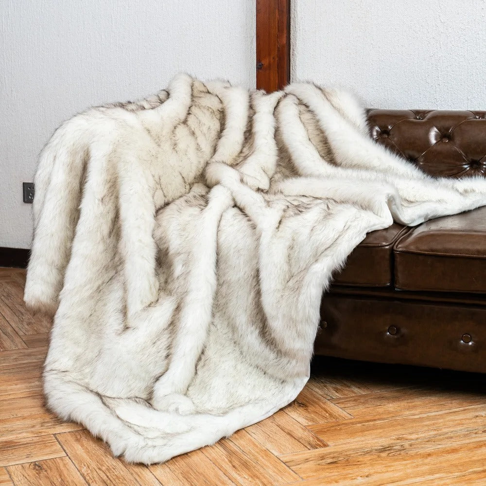 Silvara Luxe Faux Fur Blanket for Plush Warmth and Modern Home Decor | Lersk