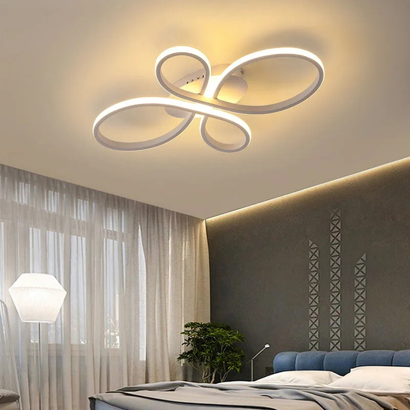 LumaNova Multi-Ring LED Ceiling Light With Dimmer For Living Rooms | Lersk