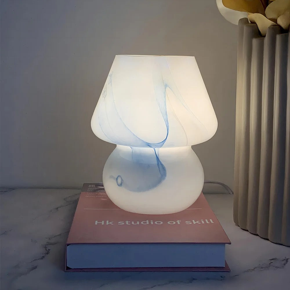 LumenMush Glass LED Lamp Vintage Bedside Light Decor | Lersk
