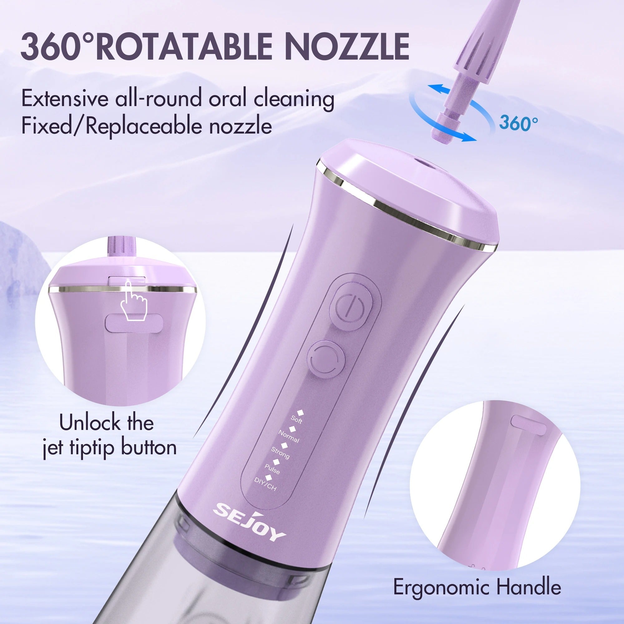 HydraPulse Wireless 5-In-1 Water Flosser Pro For Oral Care | Lersk