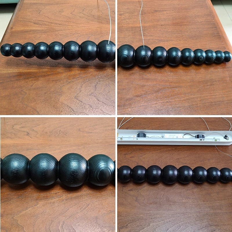 Arborcrest Wood Bead Chandelier | Lersk