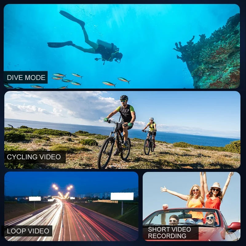 AeroNova 4K Action Camera With WiFi Waterproof For Outdoor Vlogs | Lersk
