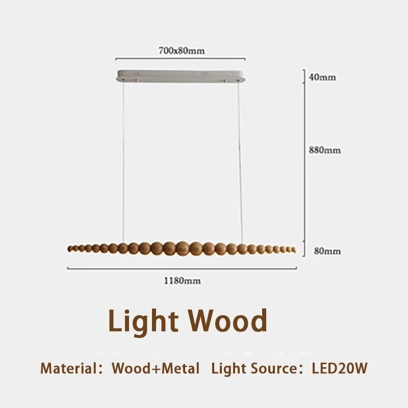 Arborcrest Wood Bead Chandelier | Lersk