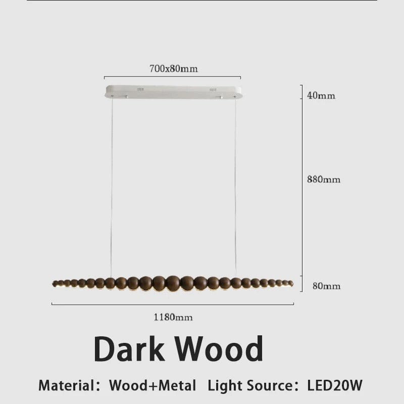 Arborcrest Wood Bead Chandelier | Lersk
