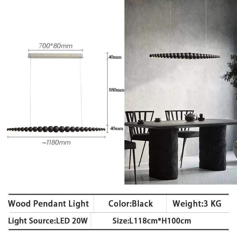 Arborcrest Wood Bead Chandelier | Lersk
