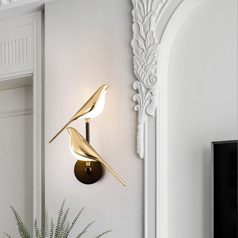LumiBird Nordic LED Bird Wall Lamp for Modern Home Decor Lovers | Lersk