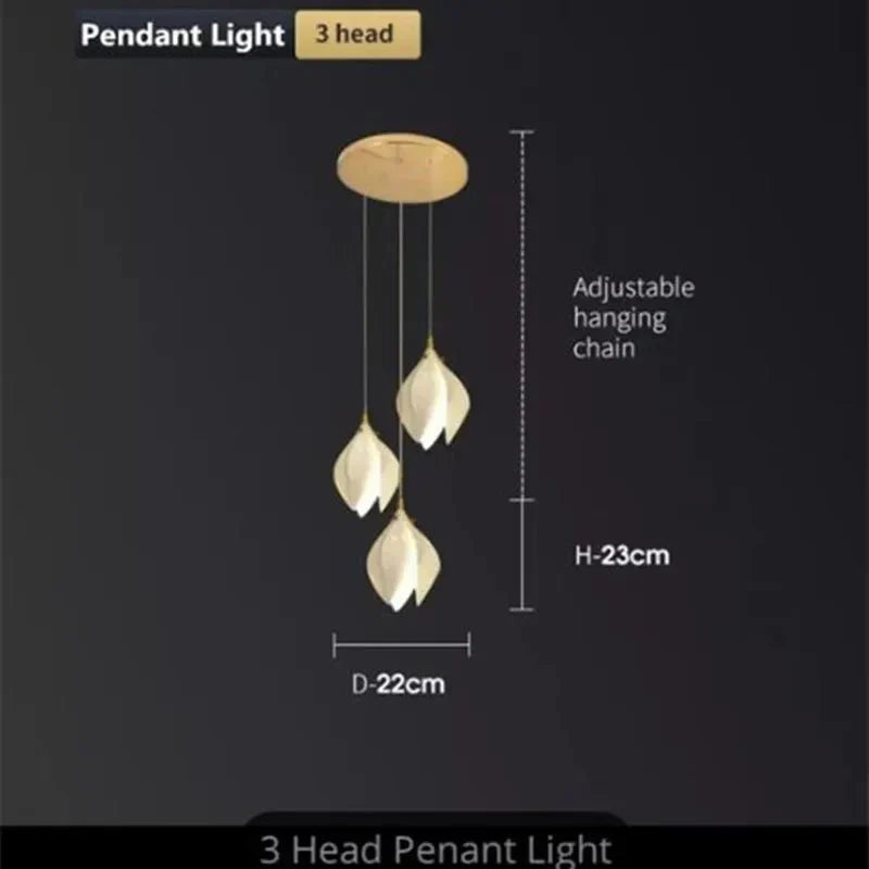 Lampadario floreale in ceramica NovaFlora per case moderne | Lersk