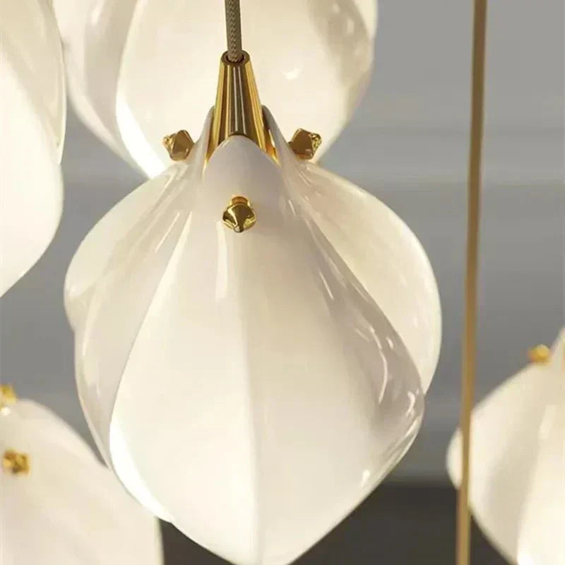 Lampadario floreale in ceramica NovaFlora per case moderne | Lersk
