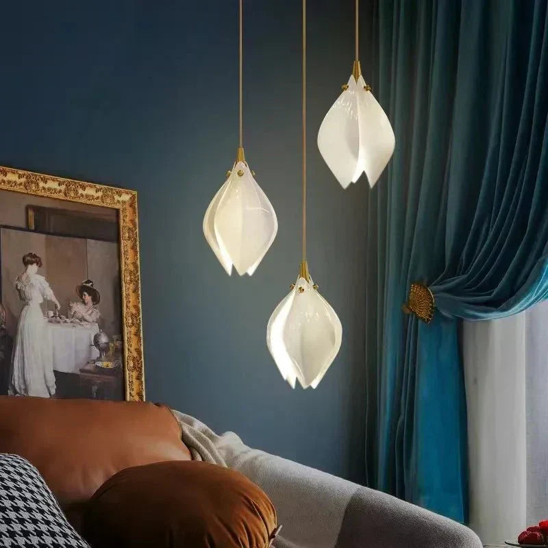 Lampadario floreale in ceramica NovaFlora per case moderne | Lersk