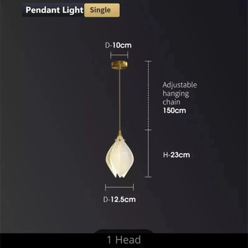 Lampadario floreale in ceramica NovaFlora per case moderne | Lersk