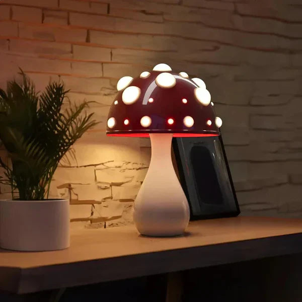 Mushroom Night Light With Warm Eye-Friendly Glow For Peaceful Evenings | Lersk