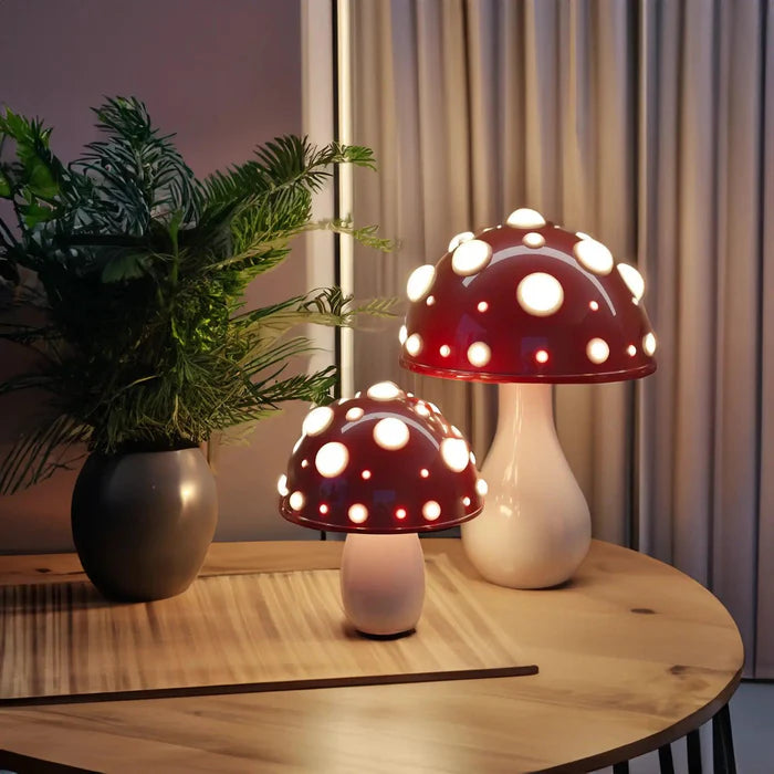 Mushroom Night Light With Warm Eye-Friendly Glow For Peaceful Evenings | Lersk