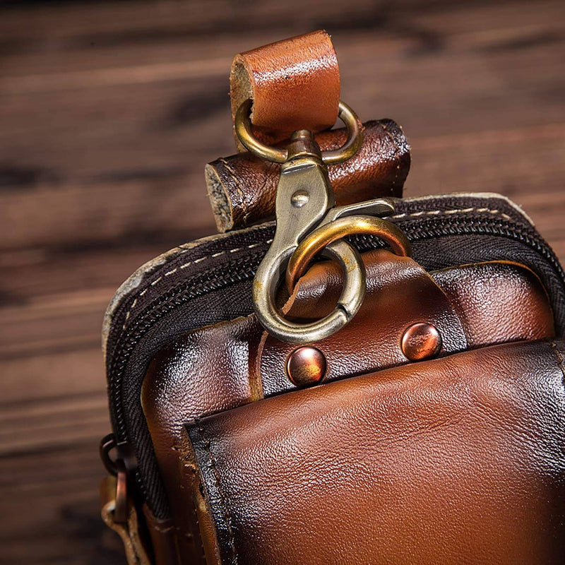 Premium Leder Herren-Gürteltasche für tägliche Essentials und eleganten Stil unterwegs | Lersk