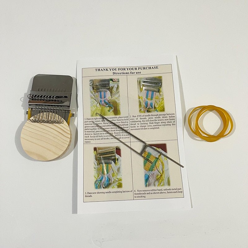 Miniaturowa maszyna do cerowania LoomExpress do szybkich napraw i kreatywnych projektów krawieckich | Lersk