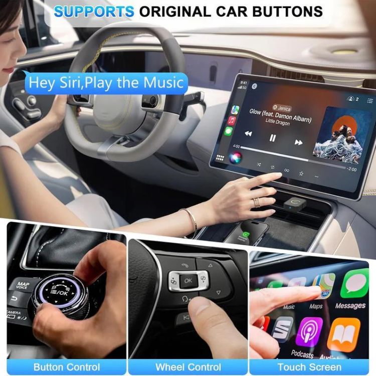 Wireless Mini CarPlay Adapter for 800+ Cars and iPhones | Lersk