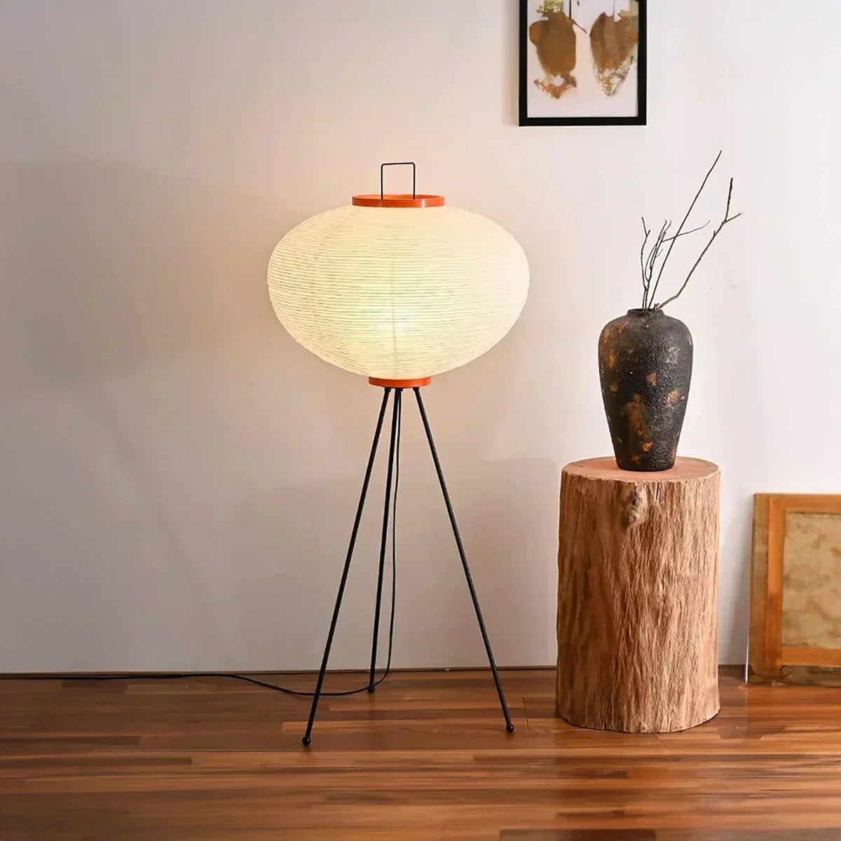 KairoLuma Reispapier-Stehlampe – Minimalistischer japanischer Stil | Lersk
