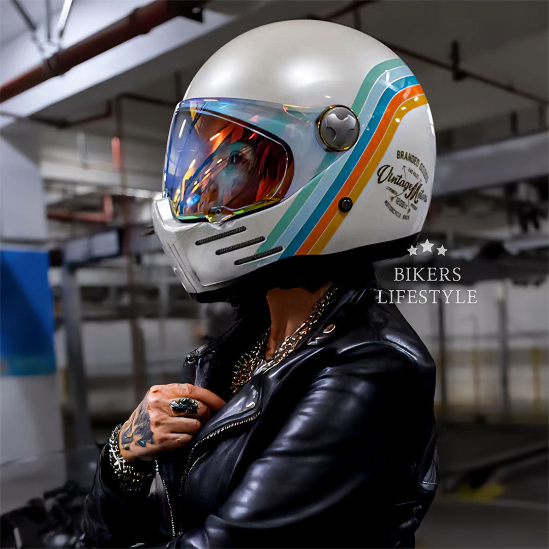 Bikerslifestyle Full Face Motorcycle Helmet DOT ECE Certified | Lersk