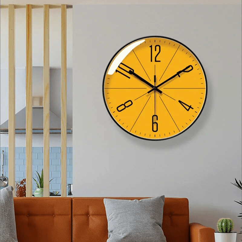 NordicAura Black and White Minimalist Wall Clock for Home | Lersk