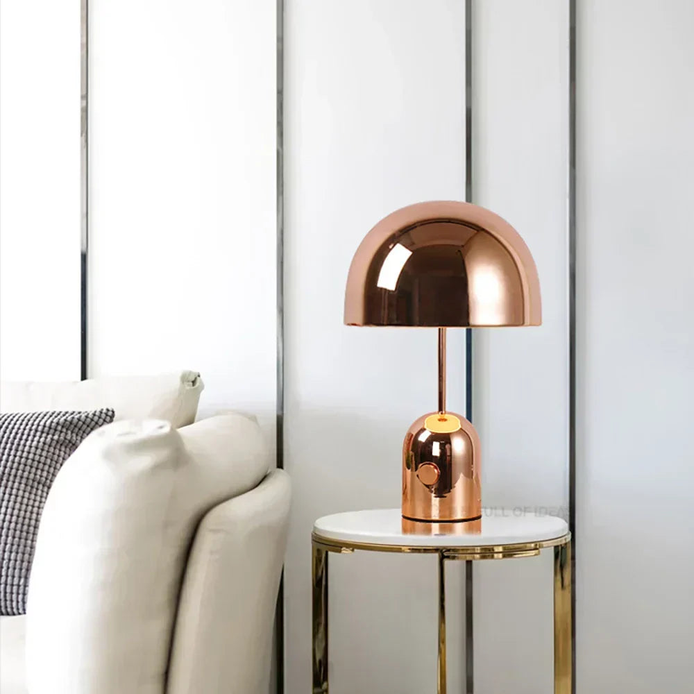 Luminra Copper Dimmable Table Lamp for Living Rooms and Offices
