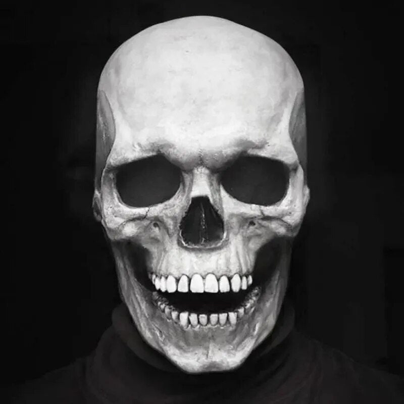 Skull Mask With Movable Jaw for Halloween Cosplay Realistic Prop | Lersk