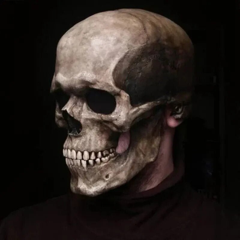 Skull Mask With Movable Jaw for Halloween Cosplay Realistic Prop | Lersk