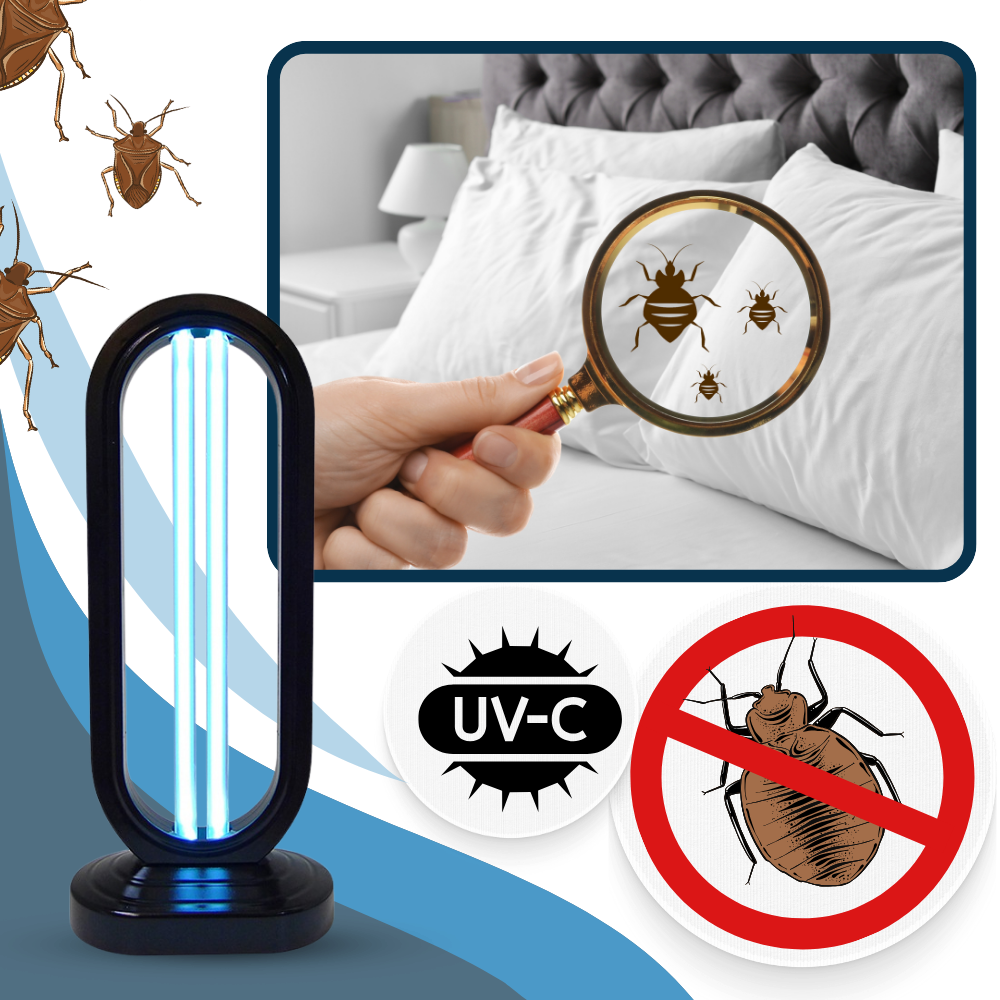 Multiflächen-UV-Bettwanzen-Desinfektionslampe für Zuhause und Reisen | Lersk
