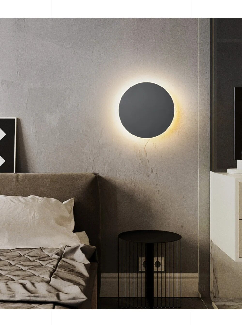 Kulaté LED nástěnné svítidlo s moderní elegancí, energeticky úsporné LED osvětlení pro současné domácí prostory | Lersk