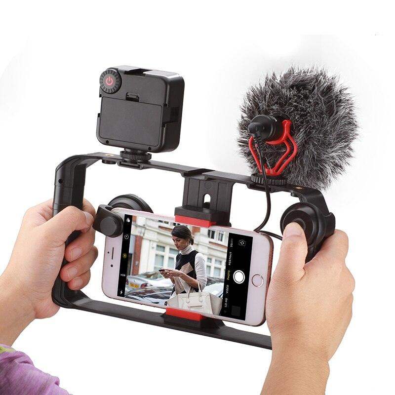 Smartphone Video Rig Stabilizer With Light For Mobile Filmmaking | Lersk