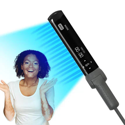 308nm UVB-Phototherapie-Lampe für Gesicht, Hals und Gliedmaßen mit 3 austauschbaren Lampenschirmen | Lersk