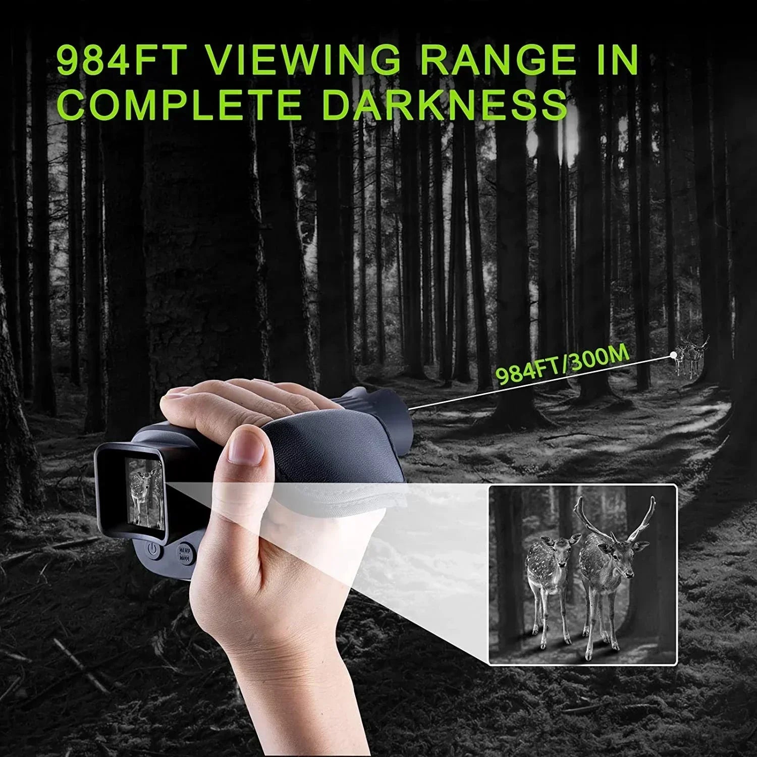 Thermal Night Vision Camera with 2K 1080P HD and 5X Digital Zoom | Lersk