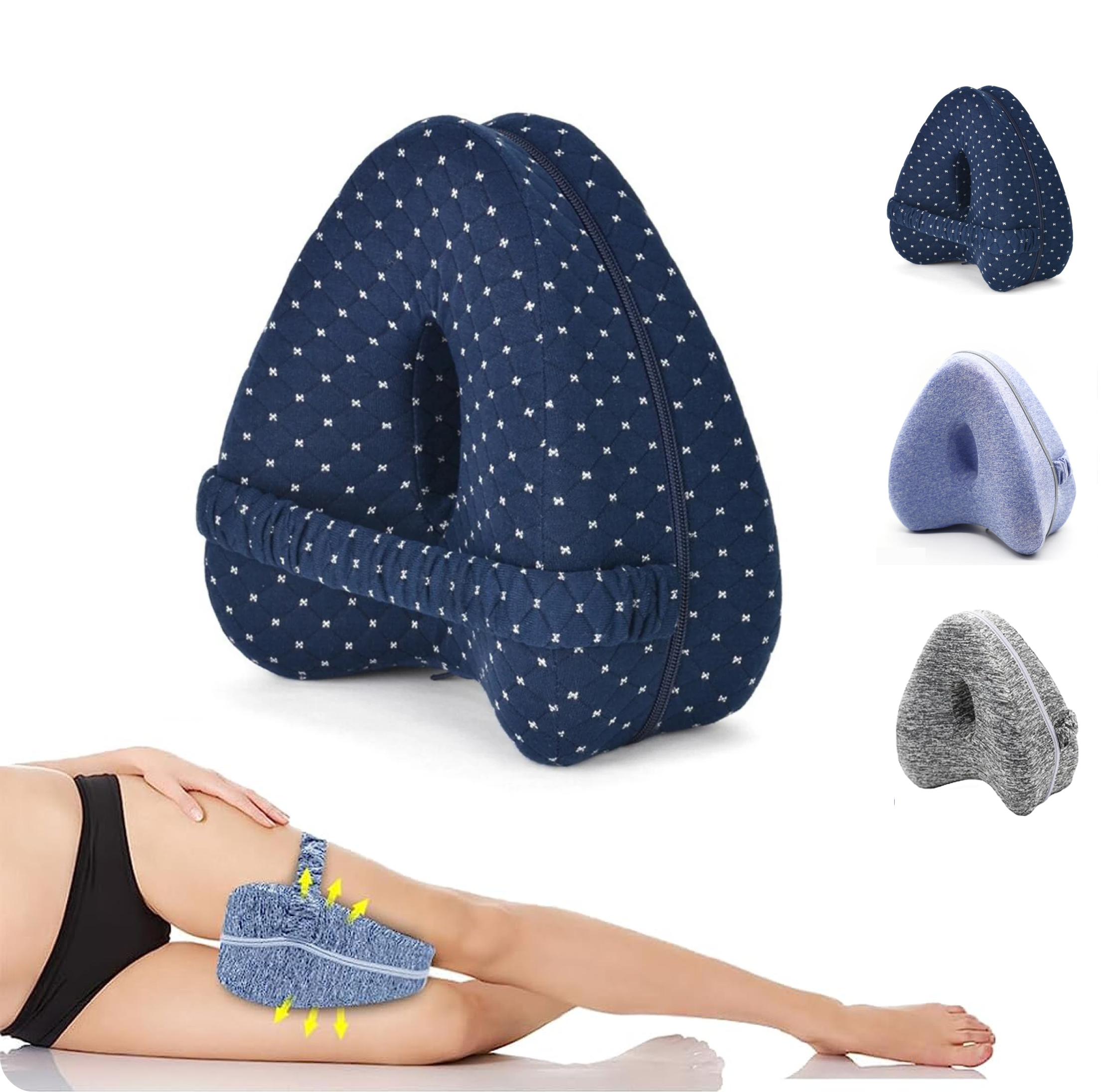 CloudAlign Memory Foam Leg Pillow for Sleep and Support | Lersk