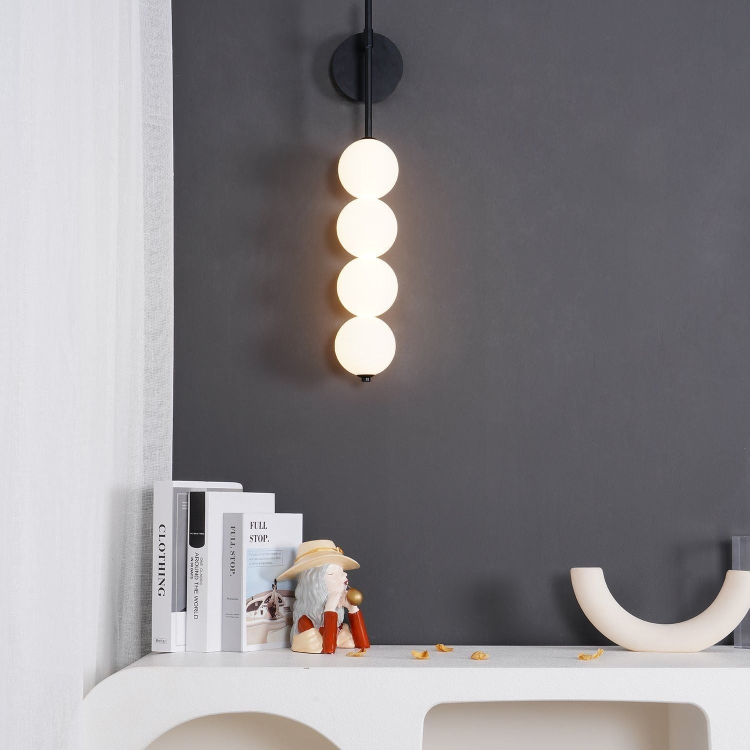 Lyra Orb Wall Sconce LED Ambient Lighting For Hallways | Lersk