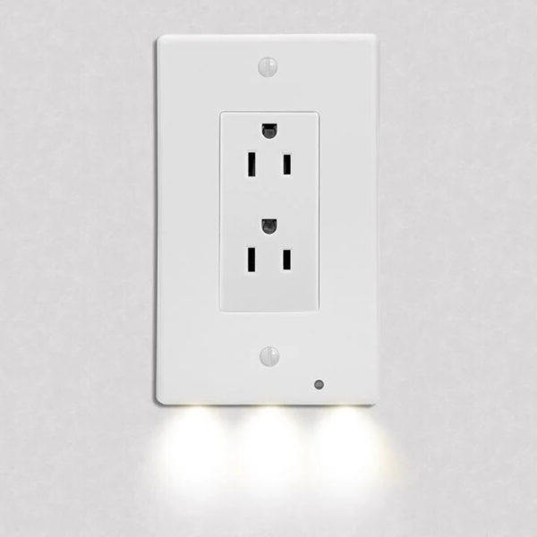 Pack Of 4 Auto-Sensor LED Outlet Night Lights Kid-Safe | Lersk