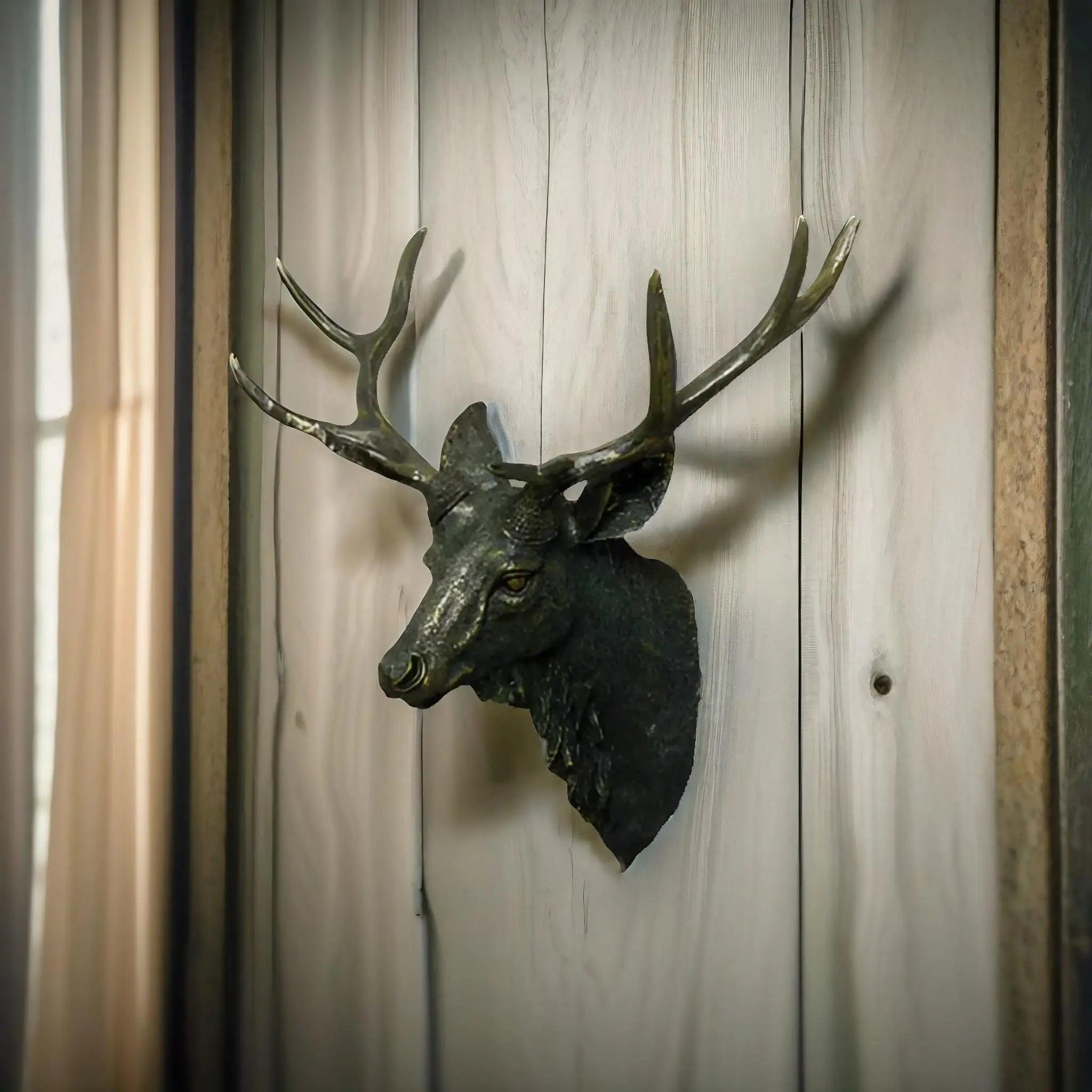 Thornridge Rustic Faux Deer Head Wall Mount Decor For Cabin | Lersk