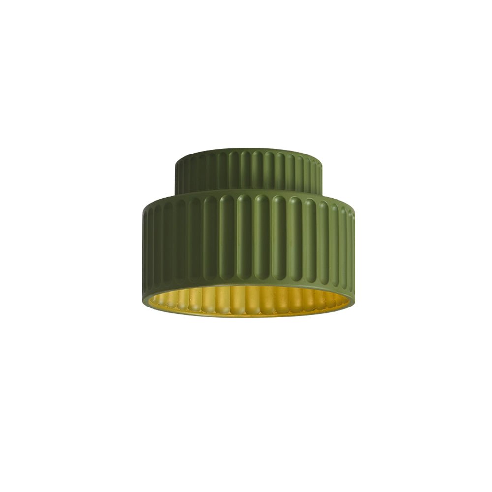 Luminara Tromme Semi Flush Loftlampe Cremefarvet Stoffront Én Lyskilde | Lersk